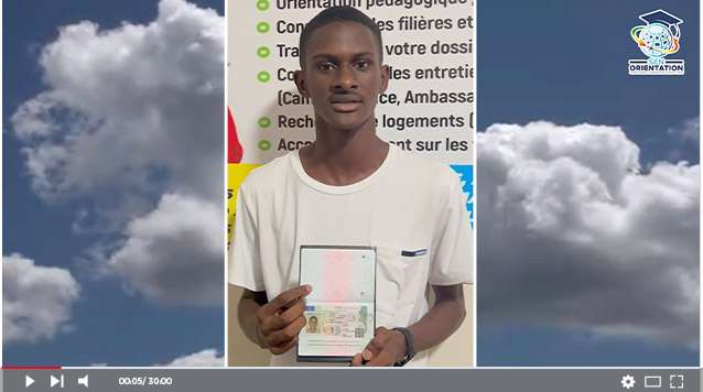 Témoignage Alioune GUÈYE SEN ORIENTATION