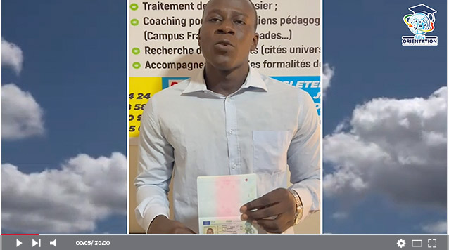 Témoignage Ousmane SARR SEN ORIENTATION